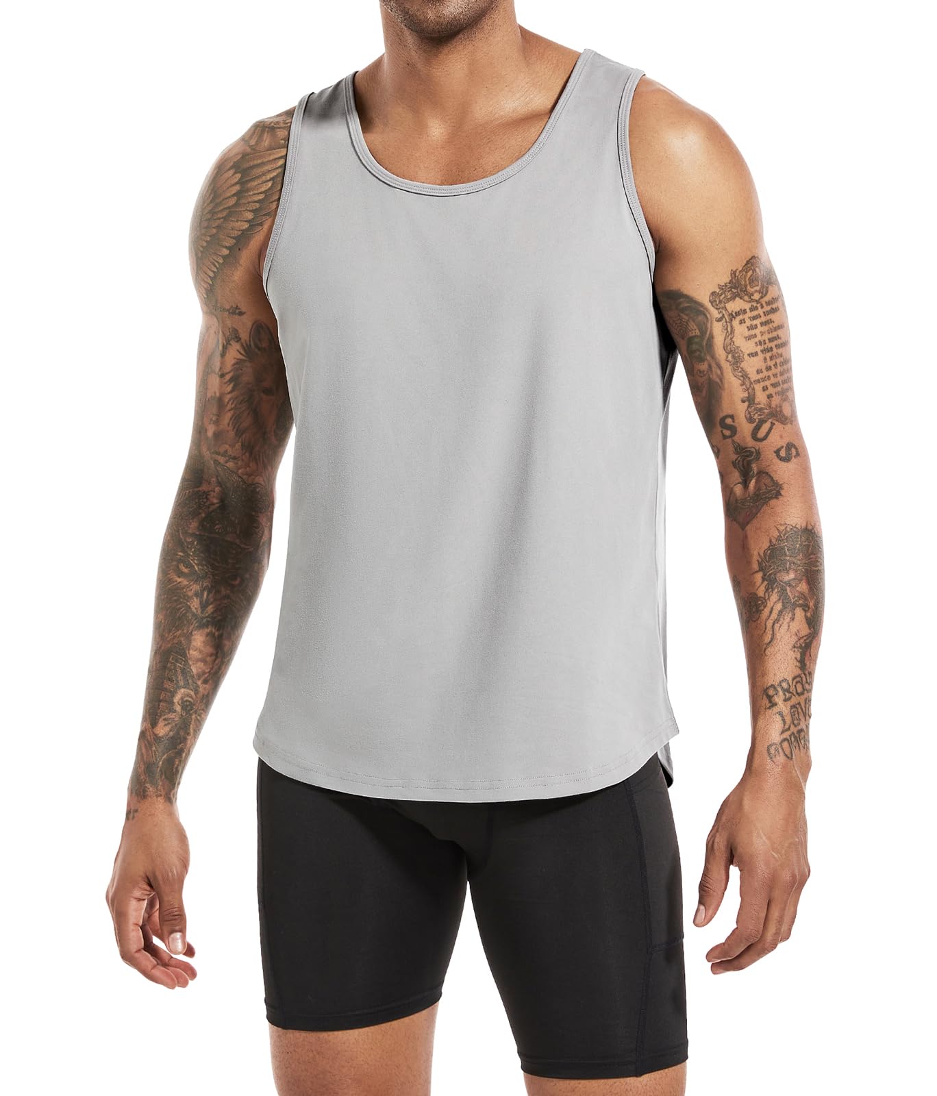 Boyzn 3er Pack Herren Tank Top Fitness Tankshirt Ärmelloses Training Workout Achselshirt Sommer Unterhemd Funktionsunterhemd Laufshirt ts