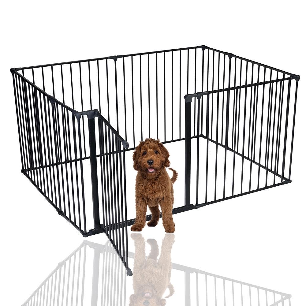 Bettacare Pet Pen Czarny 105cm x 144cm, Buda dla Psów i Szczeniąt, Buda dla Psów odpowiednia do użytku wewnątrz i na zewnątrz, Łatwa Instalacja