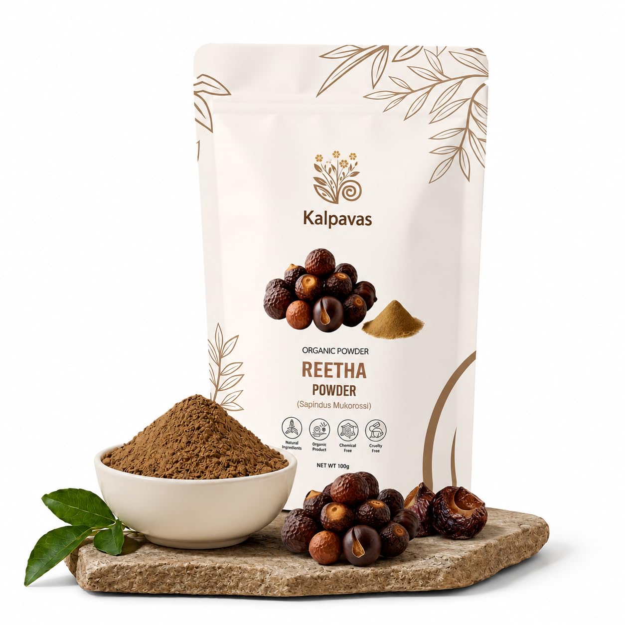 100% Pure & Natural Reetha (Soapnut) Powder | Herbal Hair Cleanser & Shampoo Alternative | For Healthy, Shiny & Strong Hair | Chemical-Free-image-44