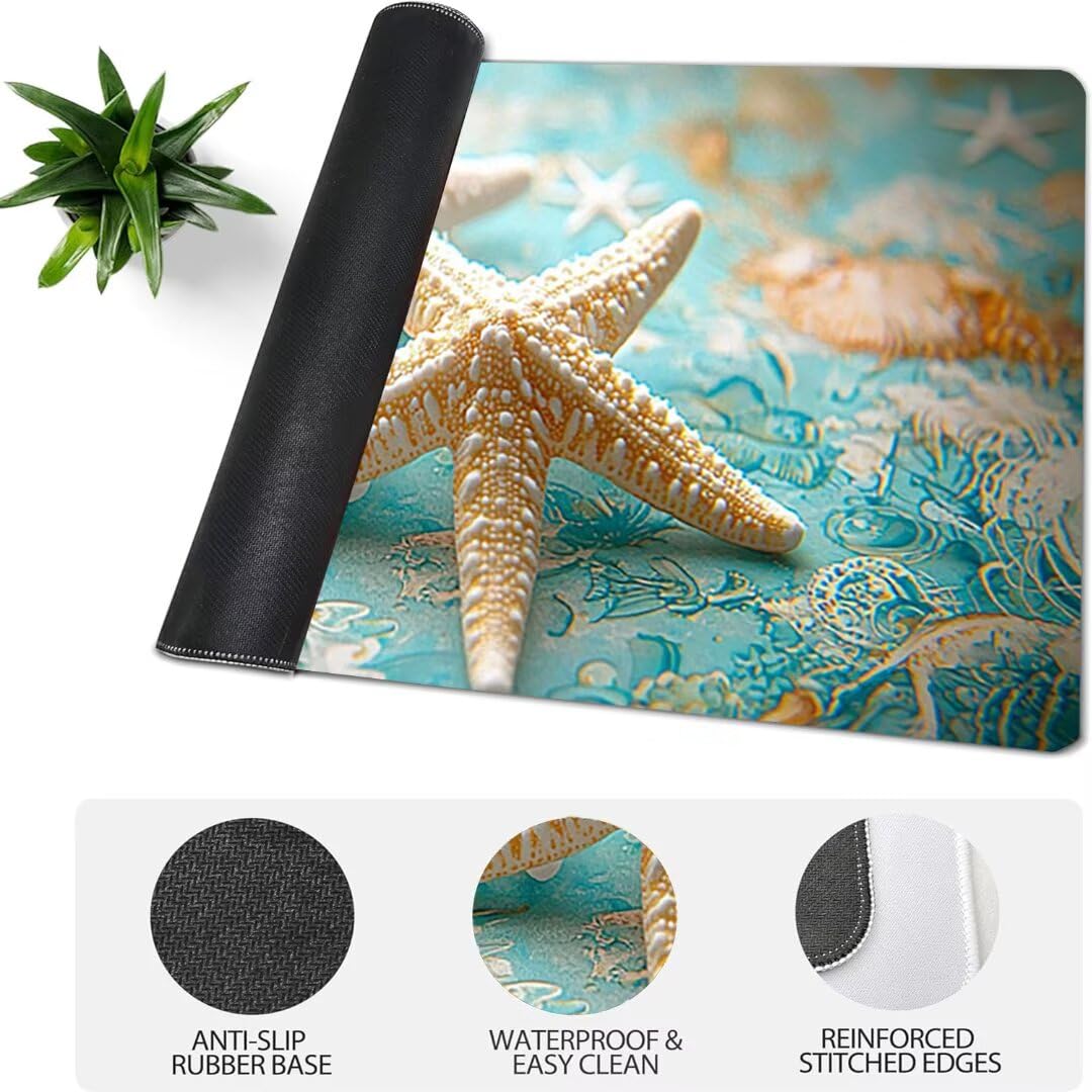 Podkładka pod mysz do gier XXL ze zwierzętami krajobrazowymi, podkładka pod mysz XXL 1400 x 600 x 3 mm, podkładka pod mysz matowa, bardzo duża tkanina na biurko dla graczy, antypoślizgowa podstawa