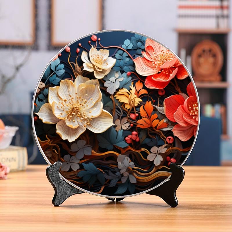 Amazon.com: DNOVING Art Nouveau 10-inch Ceramic Plate Perfect for