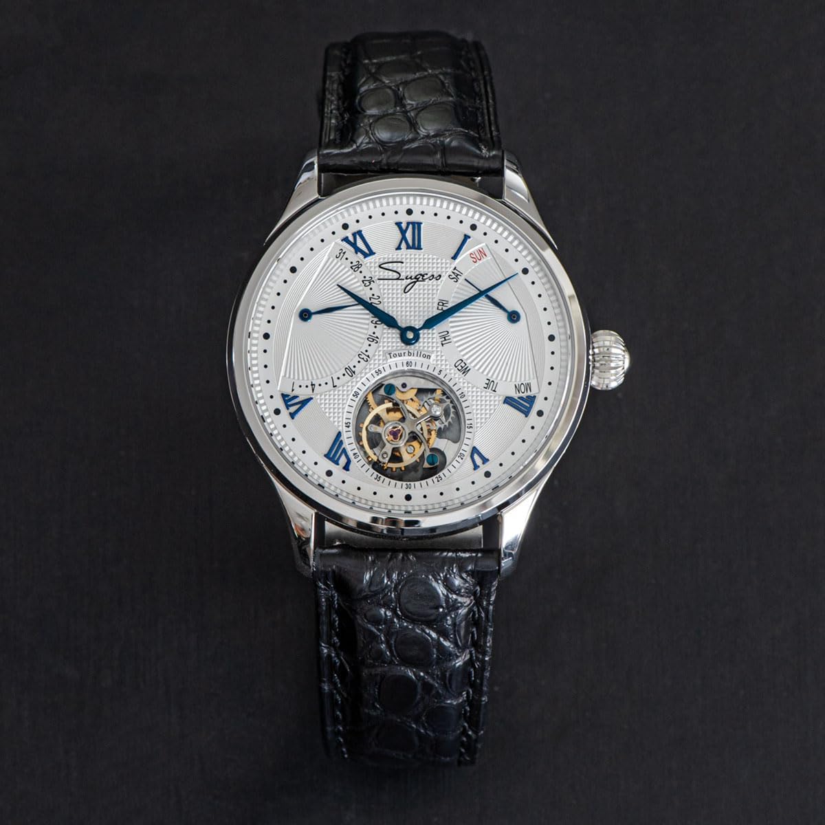 Sugess SU8004SK Tourbillon Master Seagull ST8004 Movement Sapphire Crystal Men's Mechanical Watch 1963