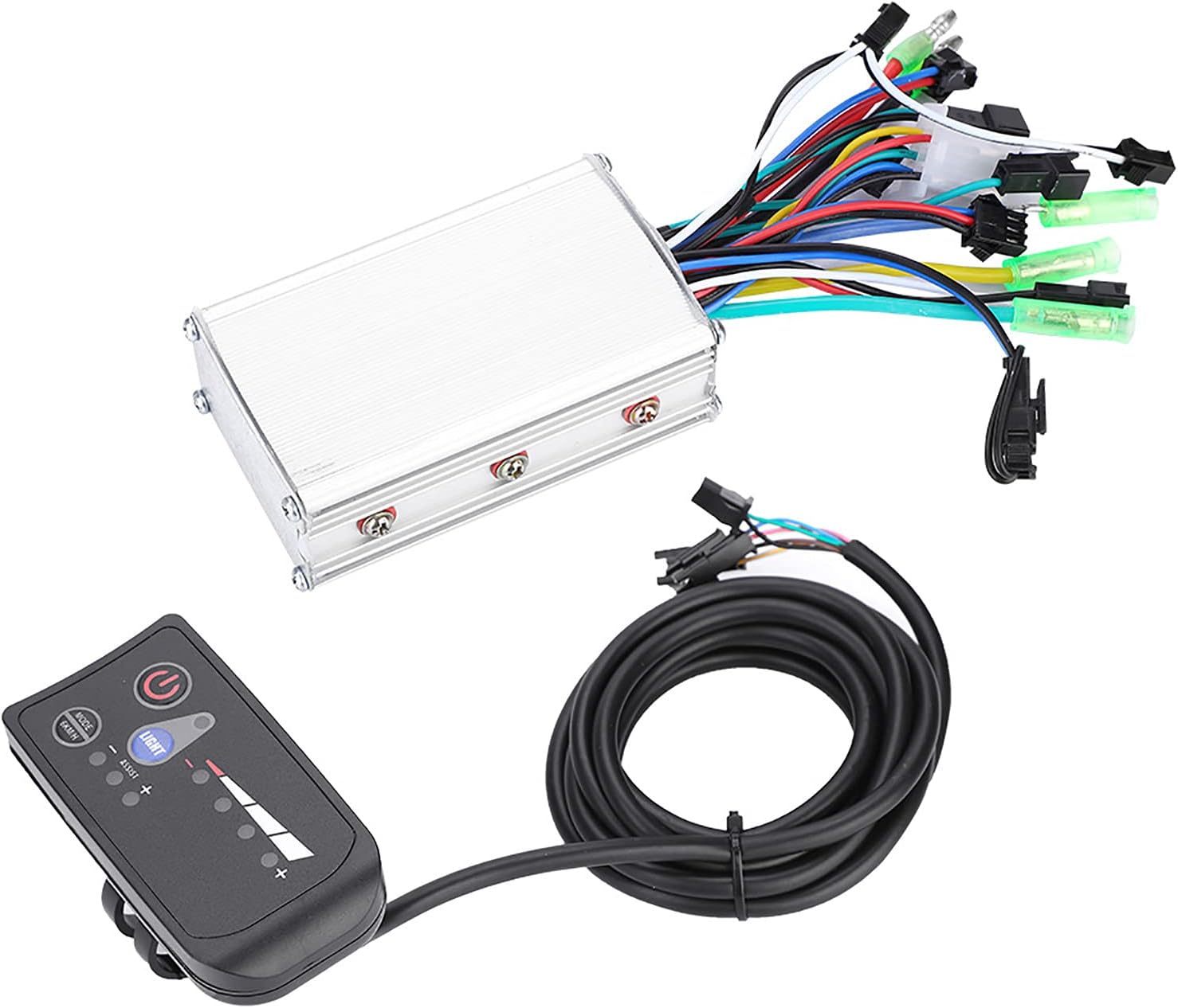 Nimomo Motor Controller Scooter, 250W 350W E Bike Kit de Controlador sin escobillas con Panel LED Impermeable(24V 250W/350W)