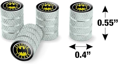 Miniatura 6 de Tapones de válvula de aluminio con logotipo atlético de Batman de la Liga de la Justicia