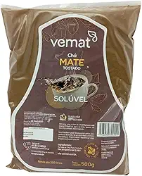 Chá Mate Tostado Solúvel 500Gr Rende Até 200 Litros Vemat