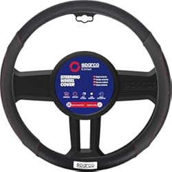 Funda Volante Prius Plus Sparco 1 Funda Universal para Volante de Coche, Negro