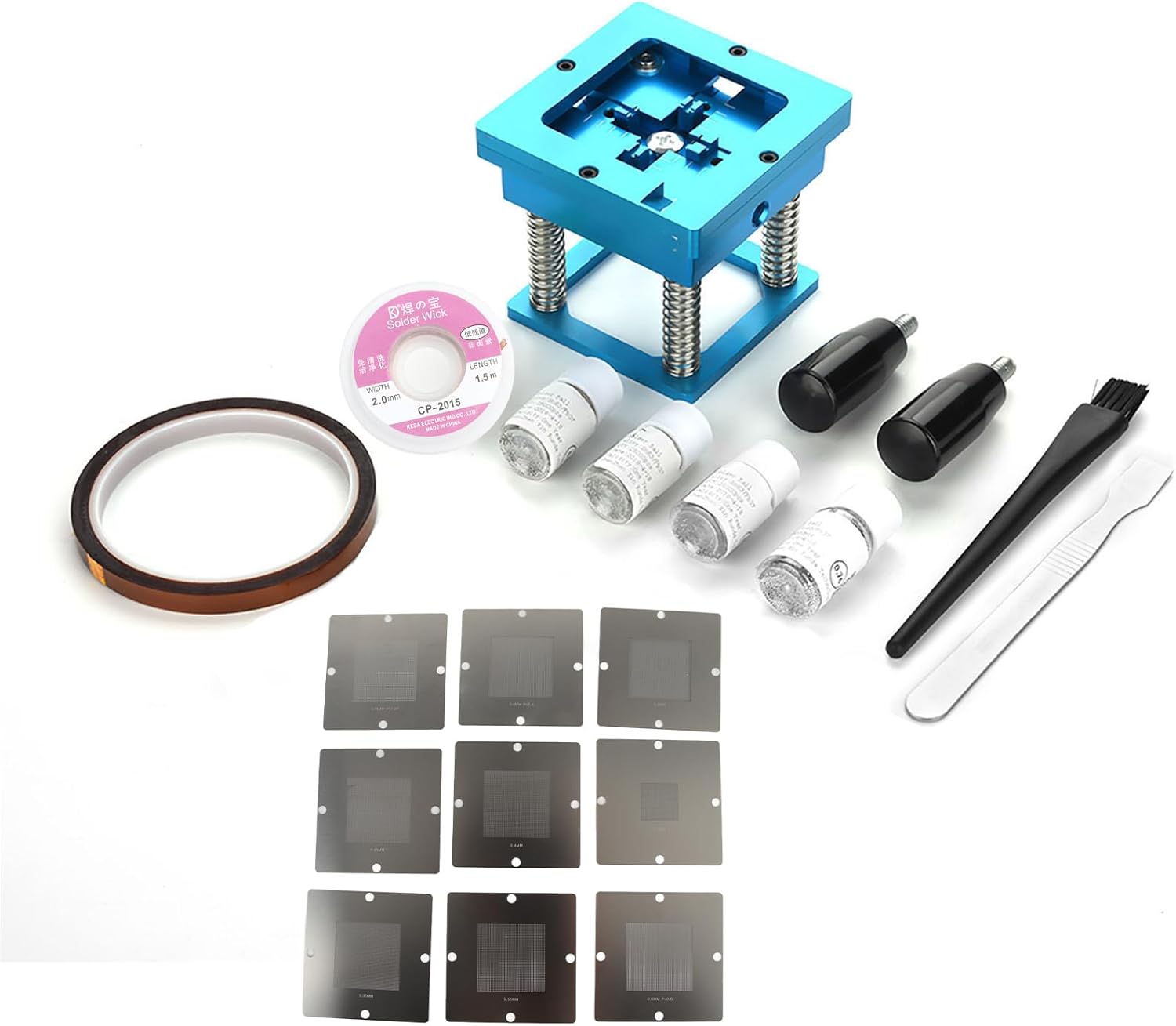 BGA Reballing Station Rework Kit Universal Stencils for Laptop Desktop Game Player