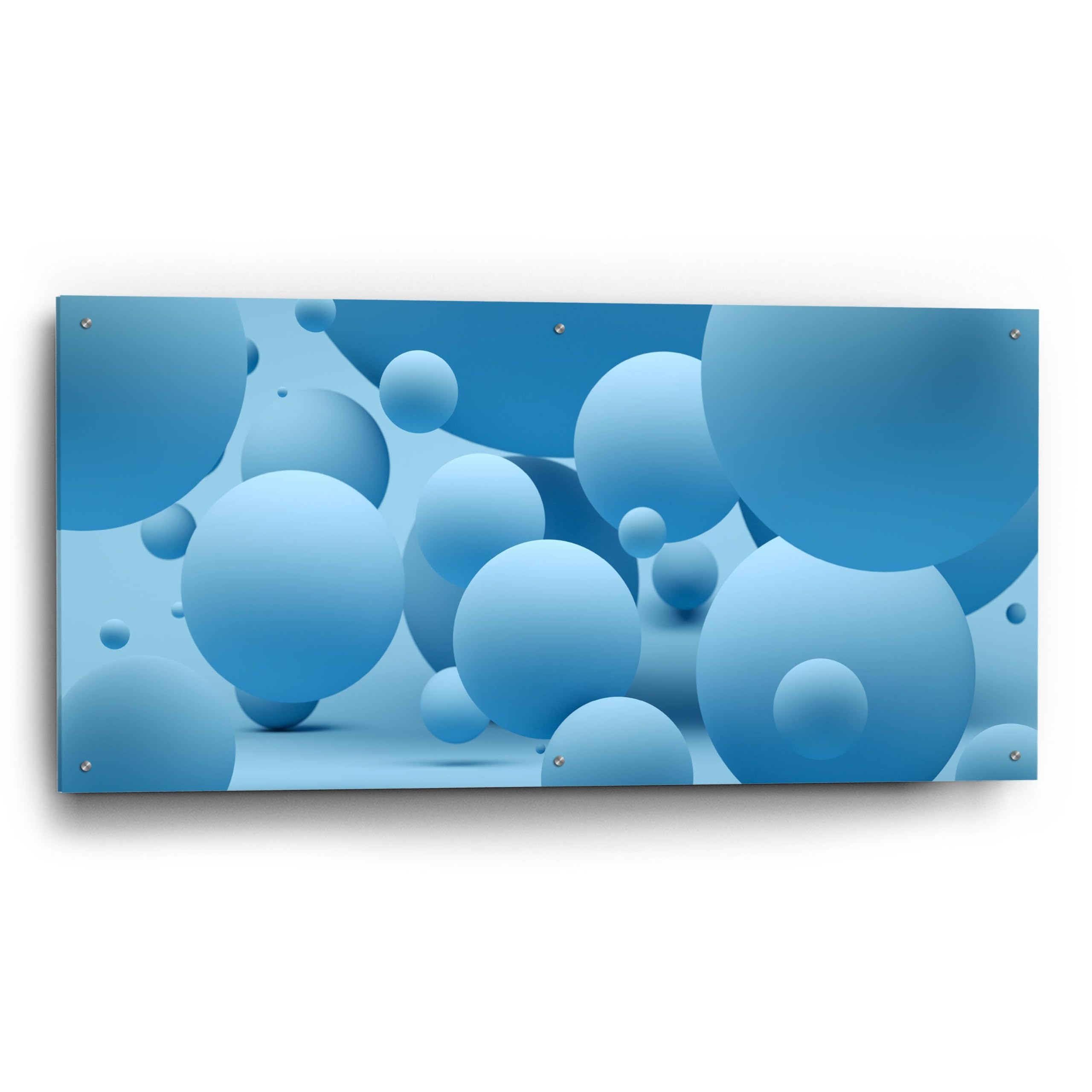 Epic Art 'Bubble Rain' by Epic Portfolio, Acrylic Glass Wall Art, 48