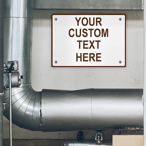 Miniatura 4 de Cartel de aluminio resistente a la intemperie de varios tamaños, personalizable con texto en inglés