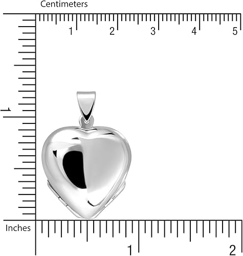 Miniatura 6 de WithLoveSilver - Colgante de plata de ley 925 con diseño de trébol de la suerte, diseño de corazón, Plata esterlina