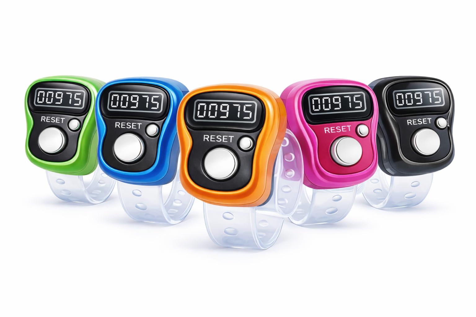 Mini Hand Tally Counter Finger Ring Digital Electronic Head Count, Cricket Umpire and Various Counting Purpose and Japa Counter Counting Machine for Mantra Jap Small (Pack of 5 Color May Vary)-image-28