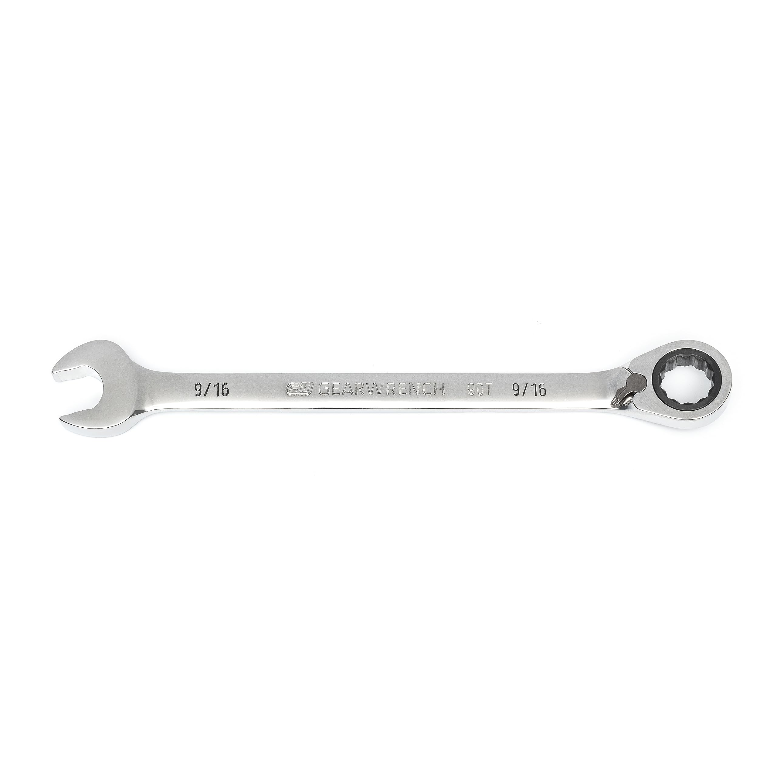 Photo 1 of GEARWRENCH 90T 9/16" Reversible Ratcheting Combination Wrench - 86646, Large