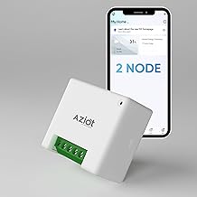 AZIOT 2 Node Smart Switch - WiFi/Bluetooth Communication - Made in India - Timer Function - Works with Google Home and Amazon Alexa… (2 Node)