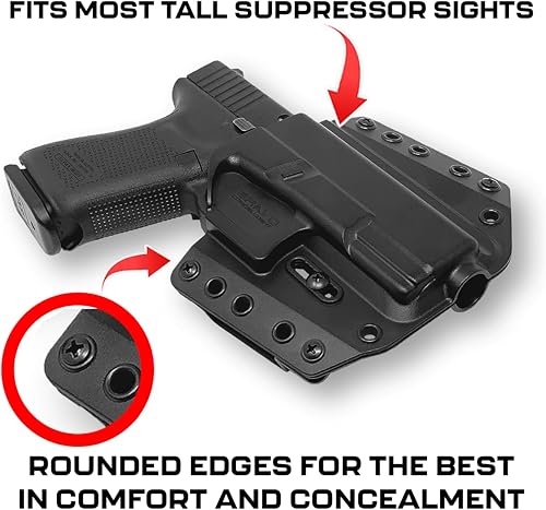 Miniatura 4 de Funda para S&W™ M&P 9/40 (4"-4.25") - Funda OWB para transporte oculto/ajuste personalizado a tu pistola - Fuera de la cintura - Comodidad y