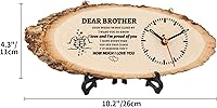 Vista 3 de BeauGift Regalos para hermano, reloj de madera de regalo para hermanos de hermanas, hombres, amigos, regalo de cumpleaños de Navidad para hermanos