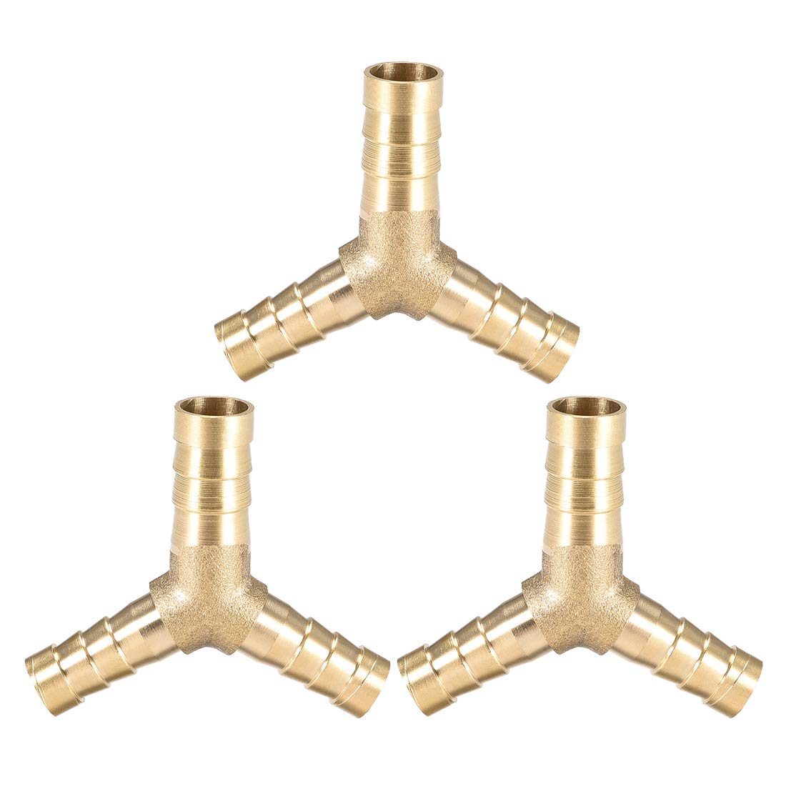 3er-Set Messing T-Schlauchreduzierer – 6 Mm X 10 Mm X 6 Mm, Widerhaken, Für Luft, Wasser & Kraftstoff