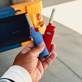 MK Lighter 10PCS Refillable Candle Lighters - Strong Wind-Resistant Flame for BBQ, Camping, Outdoor Use (3BL)