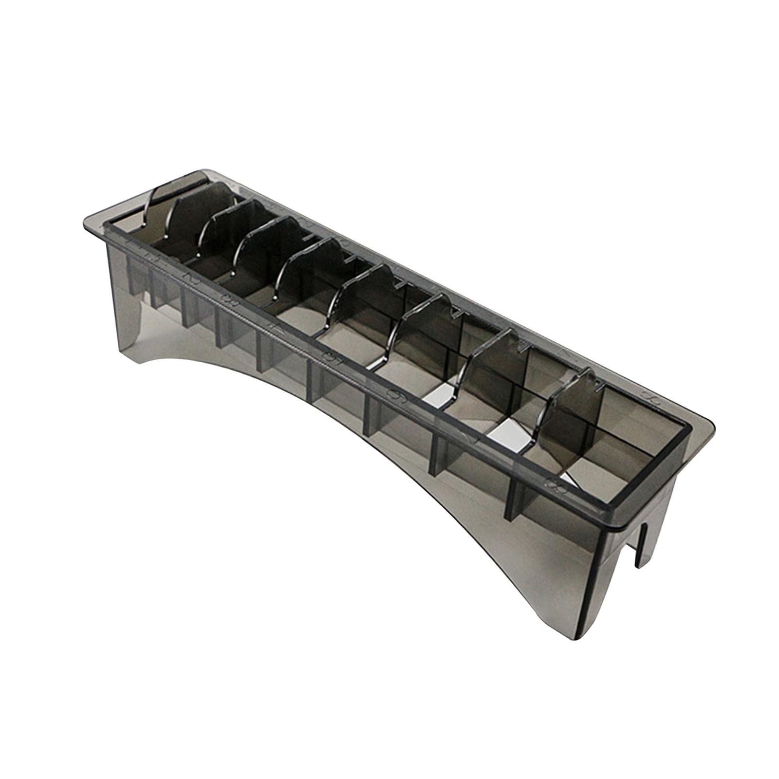 Guide Comb Storage Case 10 Grid Rectangular for Barber Electric Hair Clipper Transparent Black|Clipper & Trimmer Parts|Health & Beauty-image-41