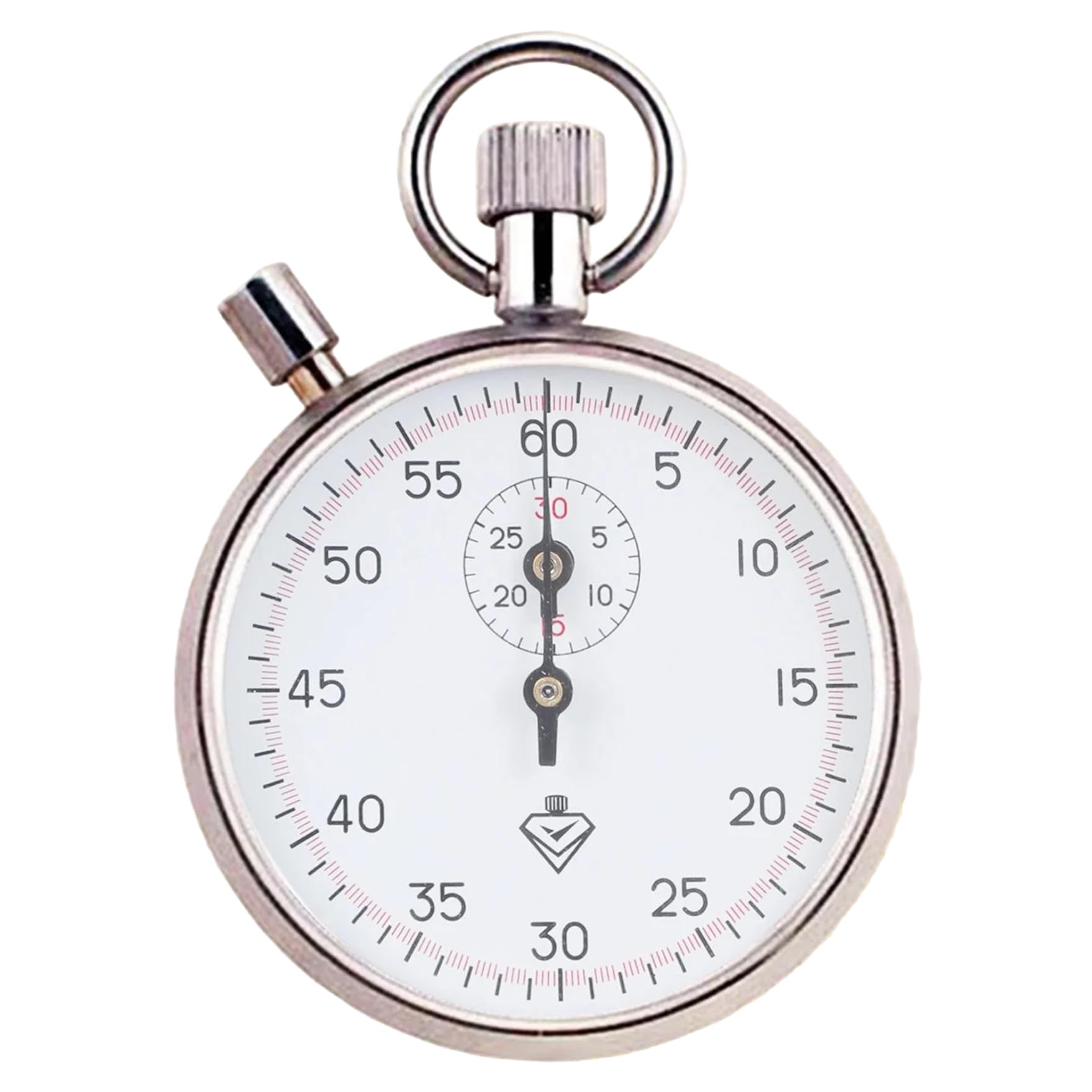 Chronomètre mécanique en Acier Inoxydable – Minuteur analogique portatif pour la Course et Les expériences