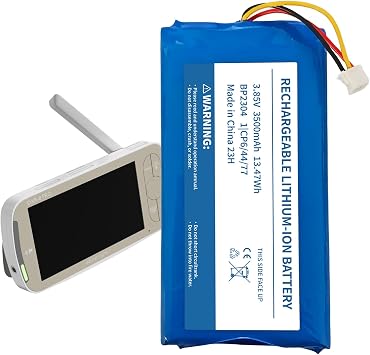 for Infant Optics DXR-8 Pro Battery Replacement Model SP 554478 3500mAh High Capacity Rechargeable Battery, Extended Life for Video Baby Monitor NOT for Old DXR-8