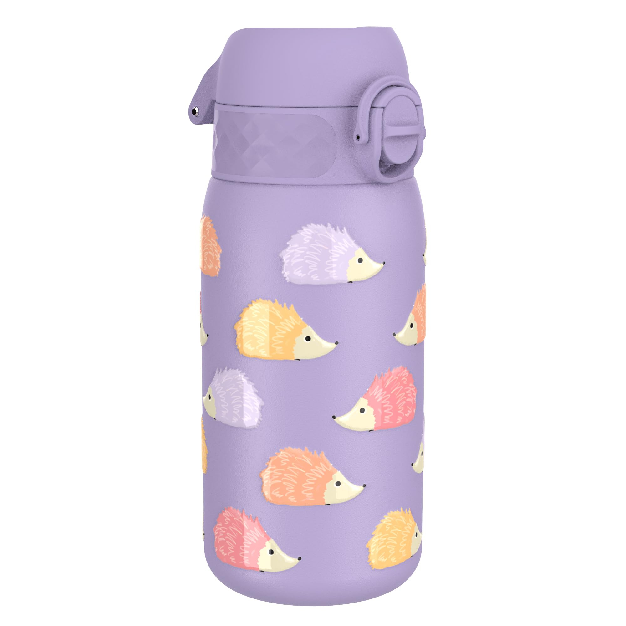 Ion8 Lightweight Steel Kids Water Bottle, 400ml/13oz, Non-Insulated, Leak Proof, Easy to Open, Secure Lock, Dishwasher Safe