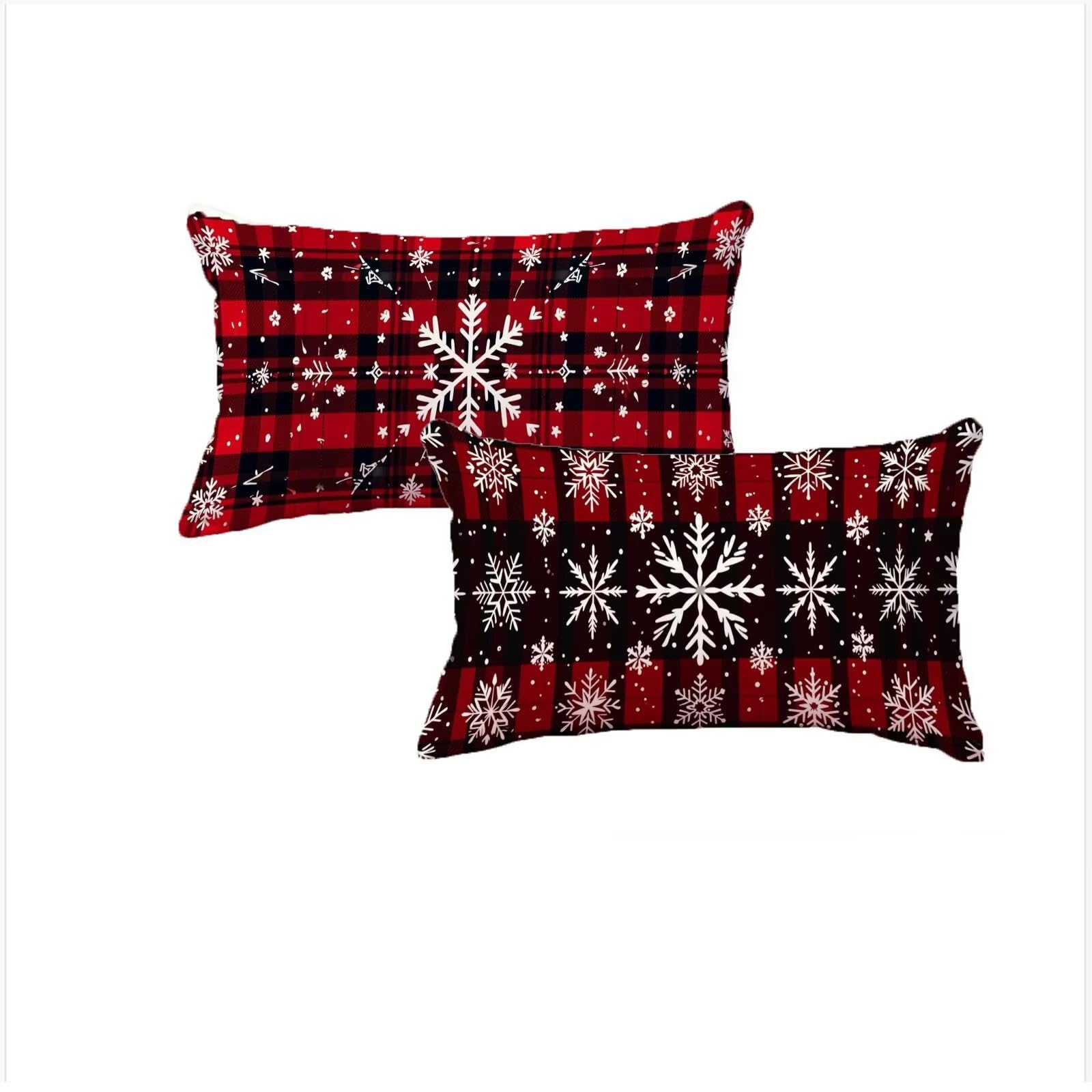Housse coussin Noël 40x70 pour déco salon chaleureuse