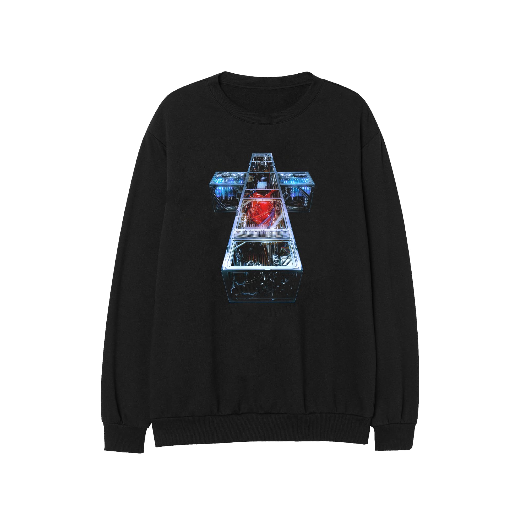 Justice Unisex Black Model Love Sweatshirt, Xl