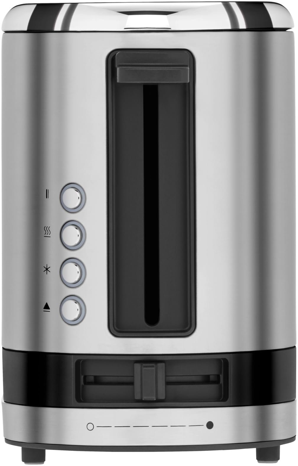 WMF KITCHENMINIS Grille Pain, 1 Fente Extra Longue, 7 Niveaux de Brunissage, Réchauffe Viennoiserie, 4 Fonctions, Inox Cromargan Haute Qualité, 900W, 0414120011