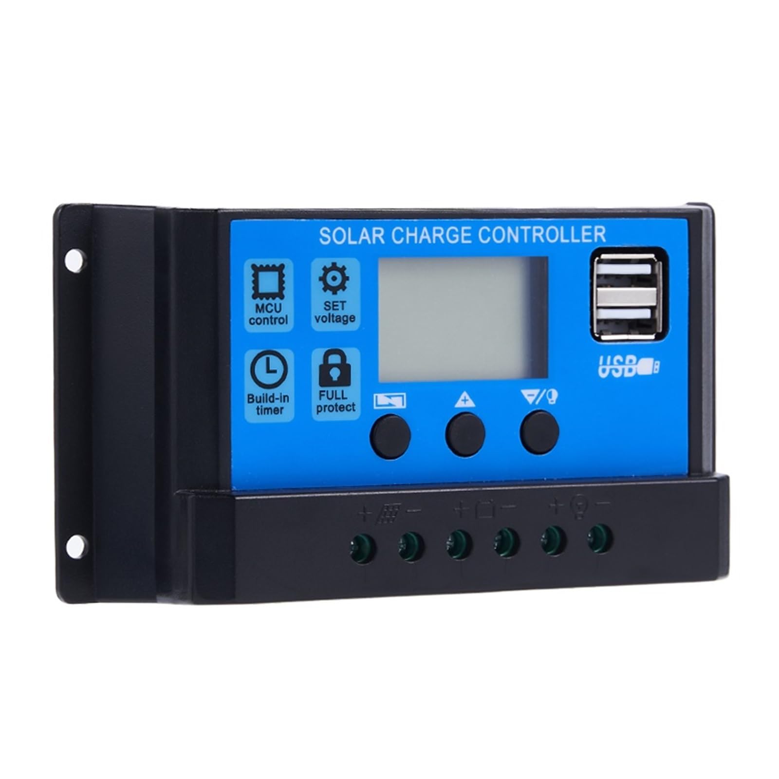 Régulateur de charge solaire pour van aménagé et chalet isolé, PWM 60A écran LCD
