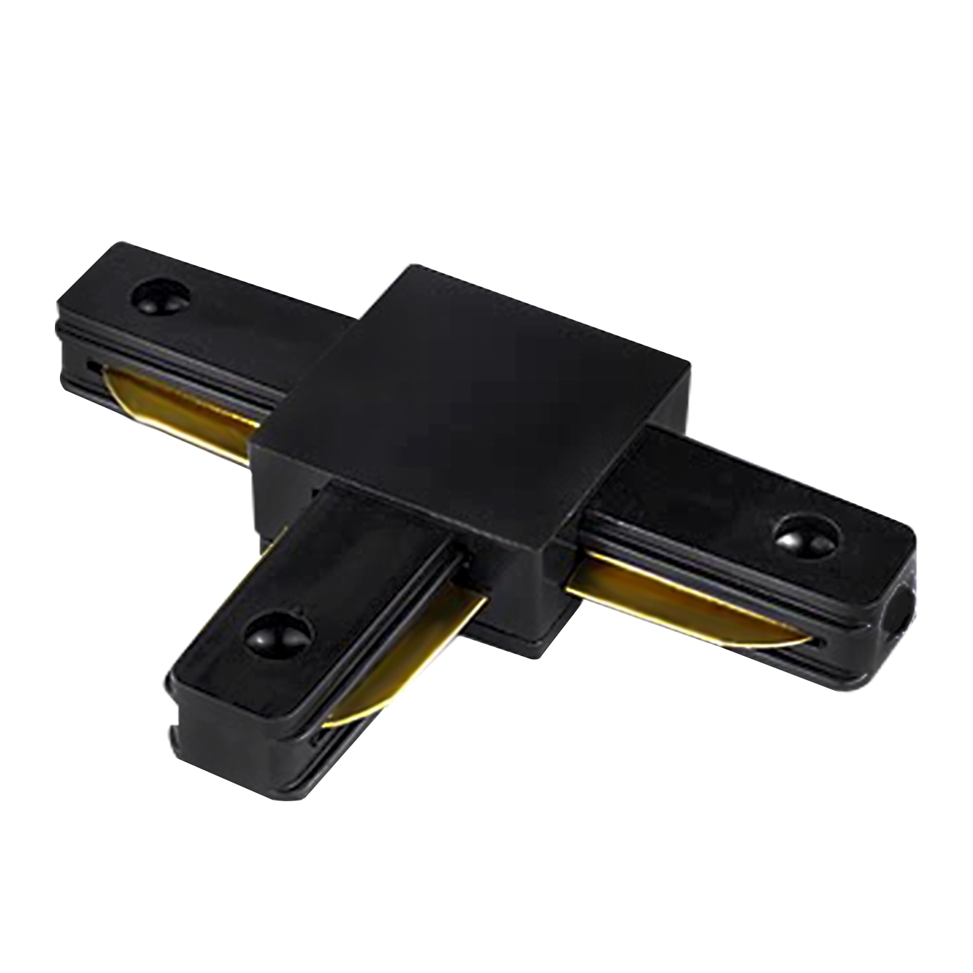 Fiabtool Black Track Lighting T Connector.L-Type Single Circuit 2-Wire Track Connector, J&L Type Track System Accessories 220V
