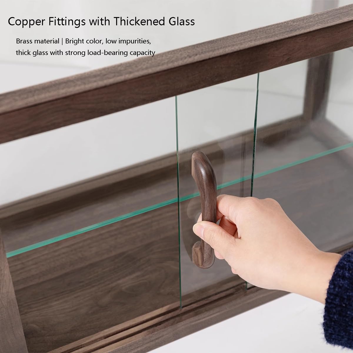 Vitrina de madera para pastelería, vitrina comercial de 2 niveles, vitrina de pasteles, coleccionables, vitrina de cristal