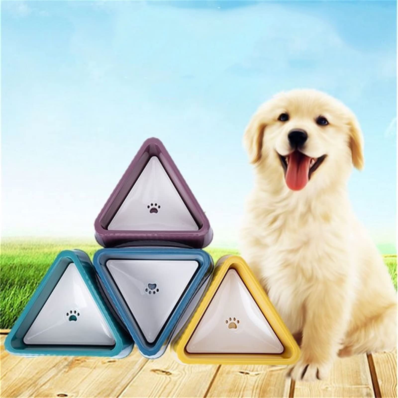 JINGYAN Botella de Agua para Perros Alimentador de Mascotas, Cuenco de Agua Flotante, dispensador de Bebidas de plástico para Cachorros, Fuente de Agua de Boca no humectante para Perros y Gatos(11)