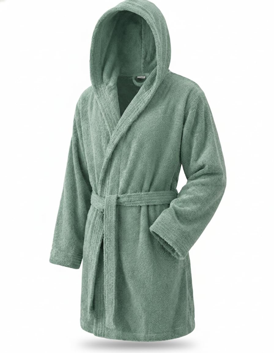 Top Towel - Elegant - Accappatoio per donna e uomo 100% cotone, 500 g/m² - Opzione con cappuccio o senza cappuccio - Morbido e assorbente per doccia, spa e piscina