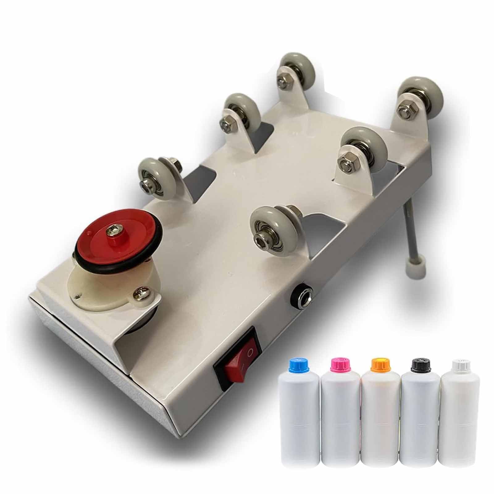 Agitador Eléctrico De Tinta, Agitador De Pintura De Tinta Blanca, Compatible con Botellas De Tinta Cilíndricas De 1 L/500 Ml, Flujo De Tinta Uniforme, para Tintas Y Pigmentos DTF