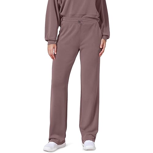 ODODOS Women's Modal Soft Wide Leg Pants with Pockets Adjustable Shockcord High Waist Casual Lounge Pants-27/29/31" Inseam