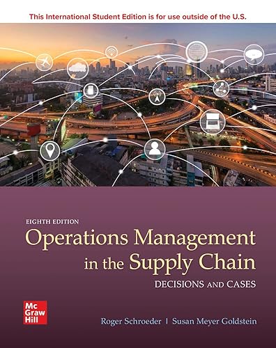 ISE OPERATIONS MANAGEMENT IN THE SUPPLY CHAIN: DECISIONS &amp; CASES (ISE HED IRWIN OPERATIONS/DEC SCIENCES)