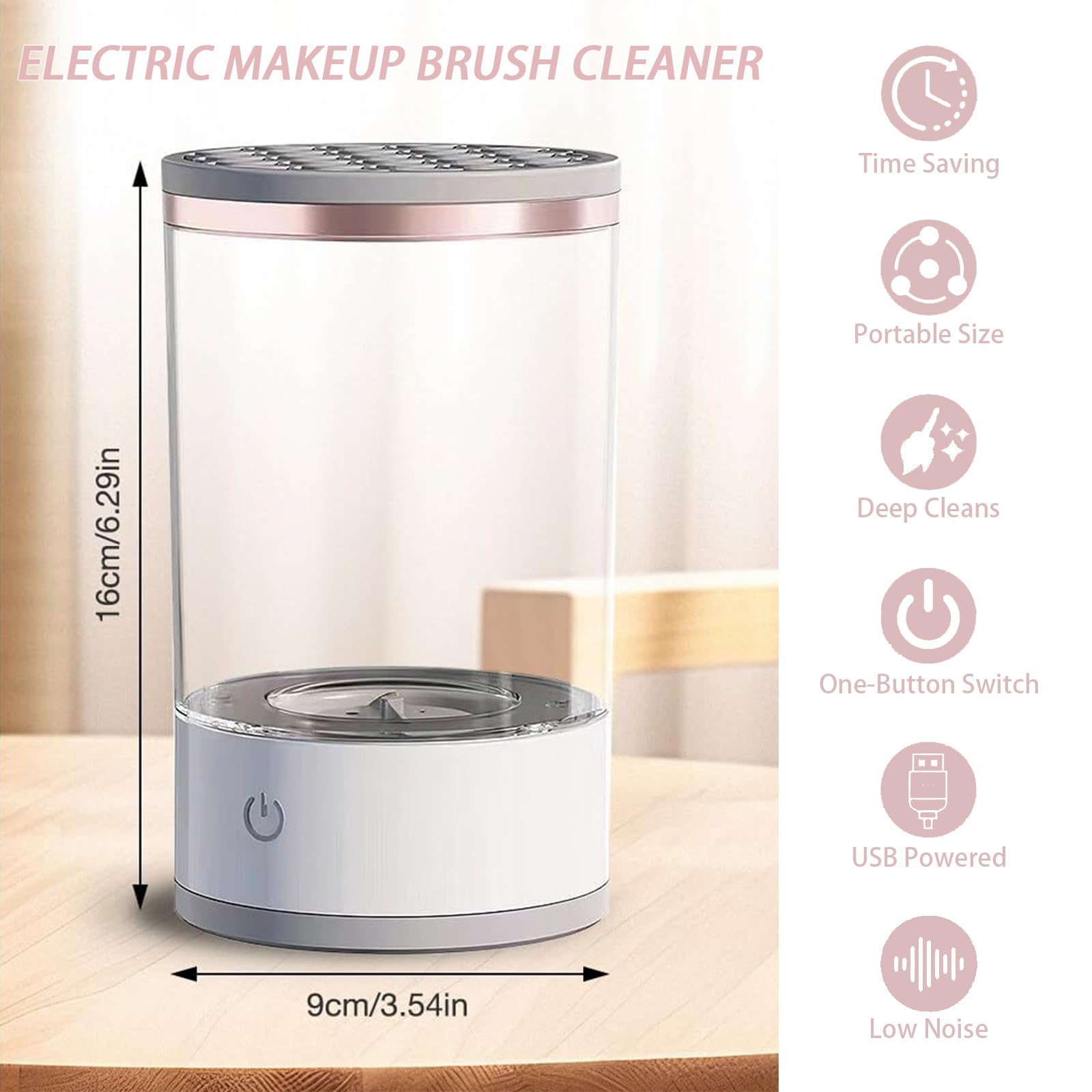 GMHLLES Electric Makeup Brush Cleaner Machine - Image 3