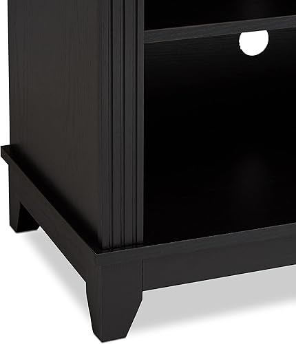 Miniatura 67 de ROCKPOINT Argus - Centro de entretenimiento, consola de almacenamiento para multimedia, TV con base (70 pulgadas), color negro Negro -,Carbón