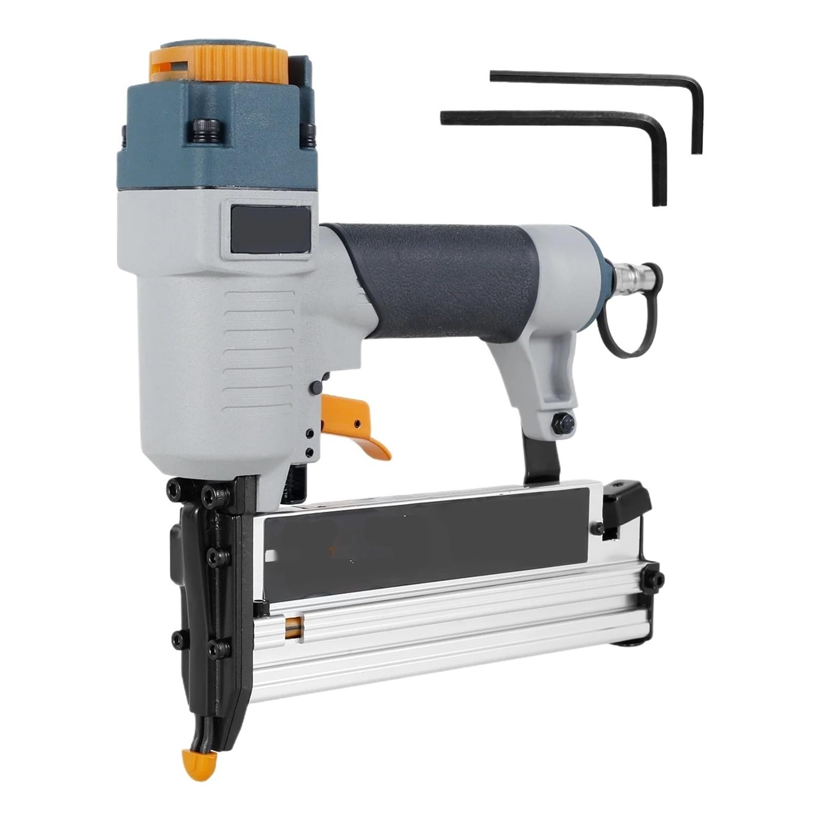 PIGENEQW Oil Free Pneumatic Stapler High R Air Nailer for Carpenter, Pneumatic Tool for Nails T50 F50 440K 16Ga/18Ga, Nail Depth Adjustment