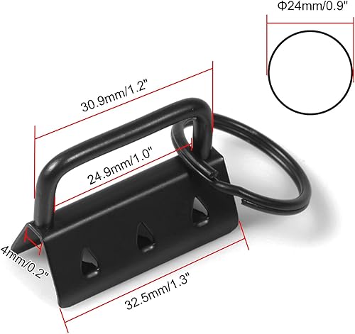 Miniatura 5 de SPEEDWOX 25 piezas de herramientas para llavero con anillo dividido, juegos de pulseras de correas para manualidades