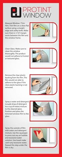 Miniatura 3 de película arqueada autoadhesiva para ventana
