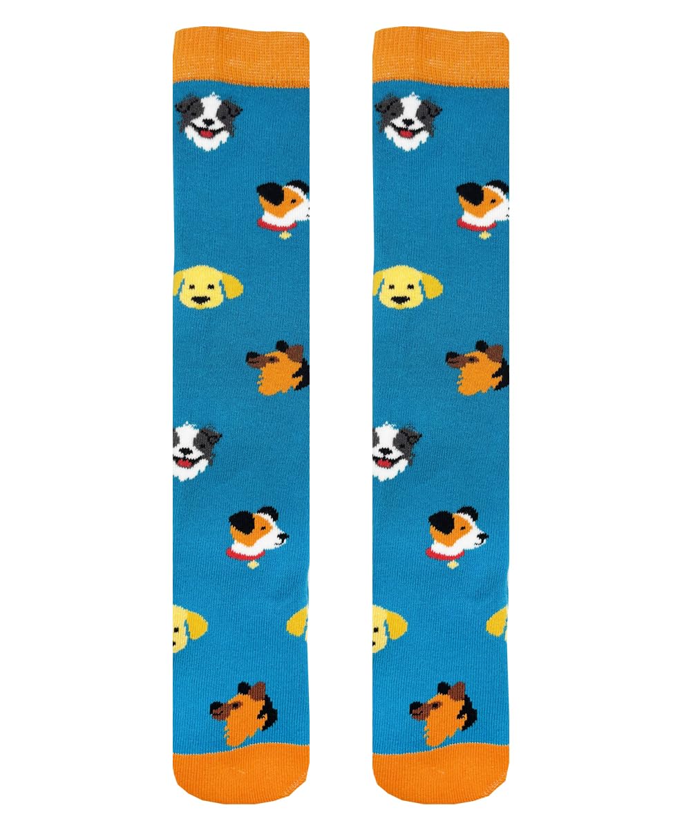 Squelch Thick & Cosy Welly Socks for Children - perfect for wellies, hiking or skiing (UK, Numeric, 7, 11, Regular, Dogs & Puppies)