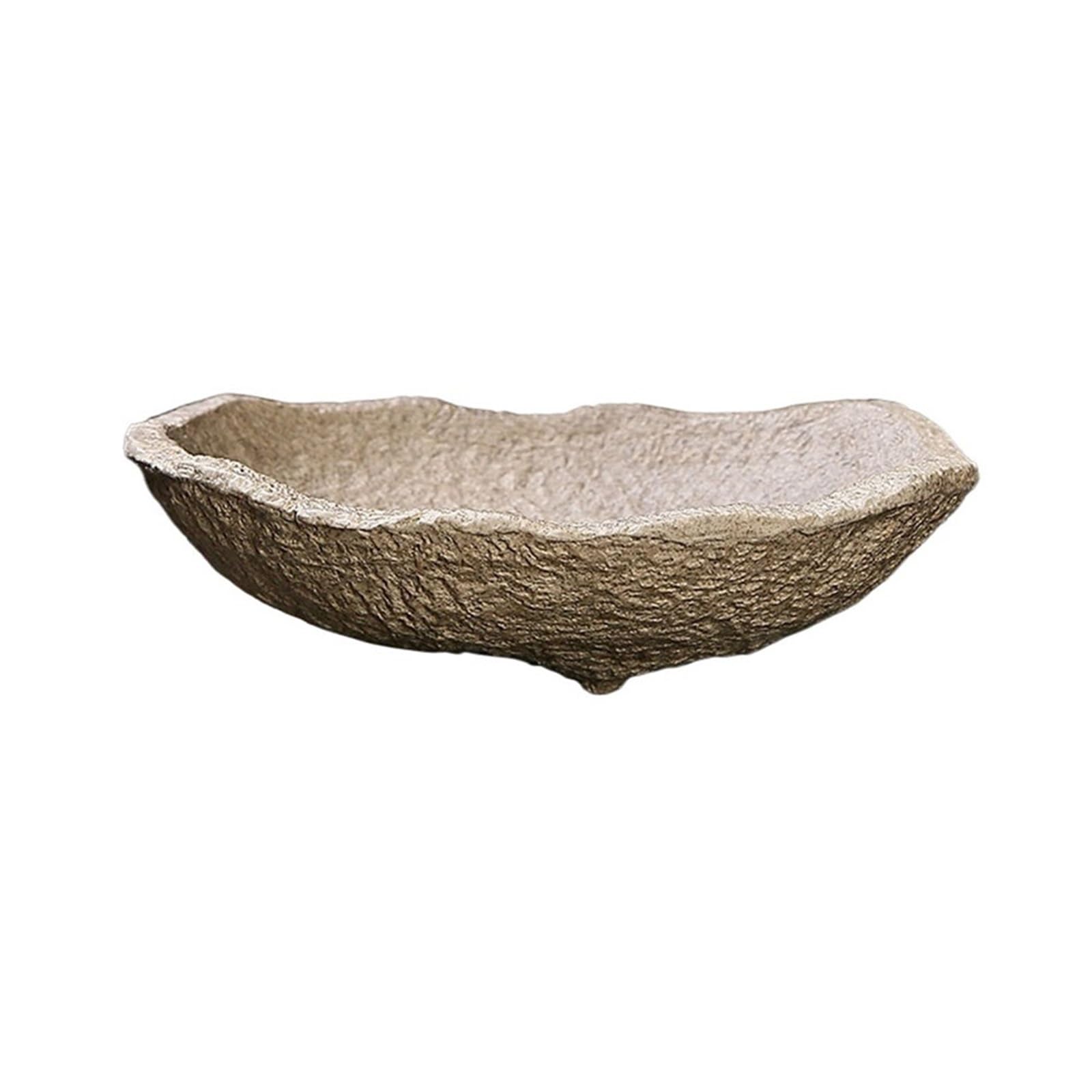 Flower Pot Tray Creativity Imitation Stone Ceramic Tray Decor Desktop Flower Arranging Saucer Ikebana Bowl