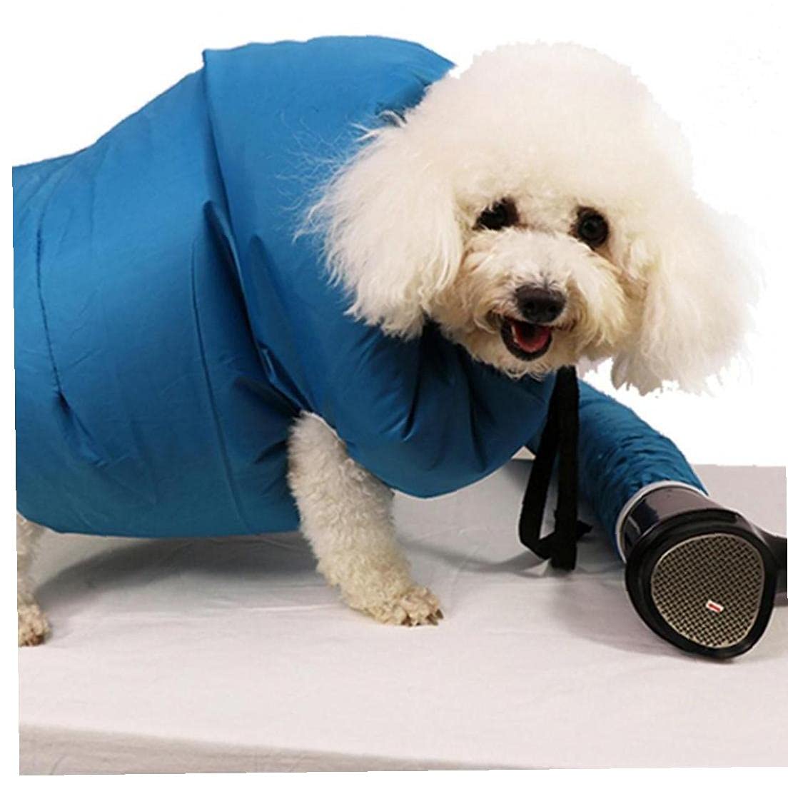 TOSSPER Dog Drying Coat Pet Quick Drying Bag Portable Pet Dryer Cage Hands-Free Doggy Grooming Hair Clearing Travel Bags, Absorb Moisture and Dry Pet Quickly