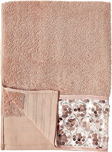 Popular Bath Sinatra Modern Bathroom Towel Set 3 Piece Towel Bath Towel, Hand Towel And Wash Towel Luxury Contemporary Decor Bling Bath Towel Sets Soft, Plush And Highly Absorbent, Blush #TOP2