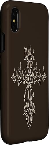 Miniatura 9 de Funda gótica para iPhone 12 Mini Burning Cross in Flame Emo E-Girl Boy Alt Trad Mall Y2K