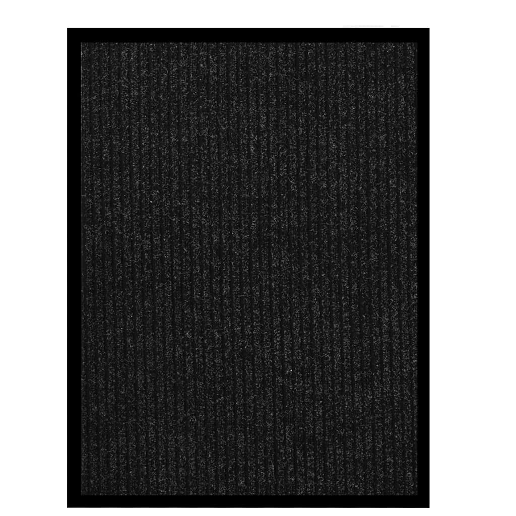 Maison & Jardin - Paillasson Rayé Anthracite Format 60x80 cm