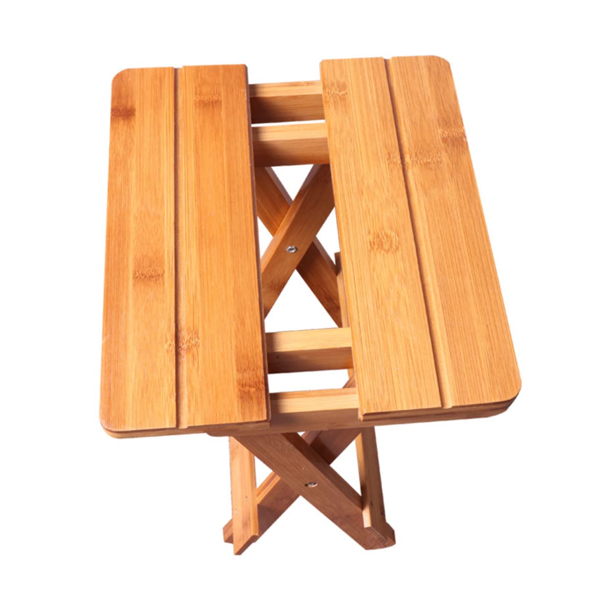 1pc Nanmu Folding Stool Portable Chair Stool Portable Stool Folding Wood Step Stool Chair Outdoor Stool for Kids Adult Step Stool Kids Stool Low Stool Wooden Bamboo Child