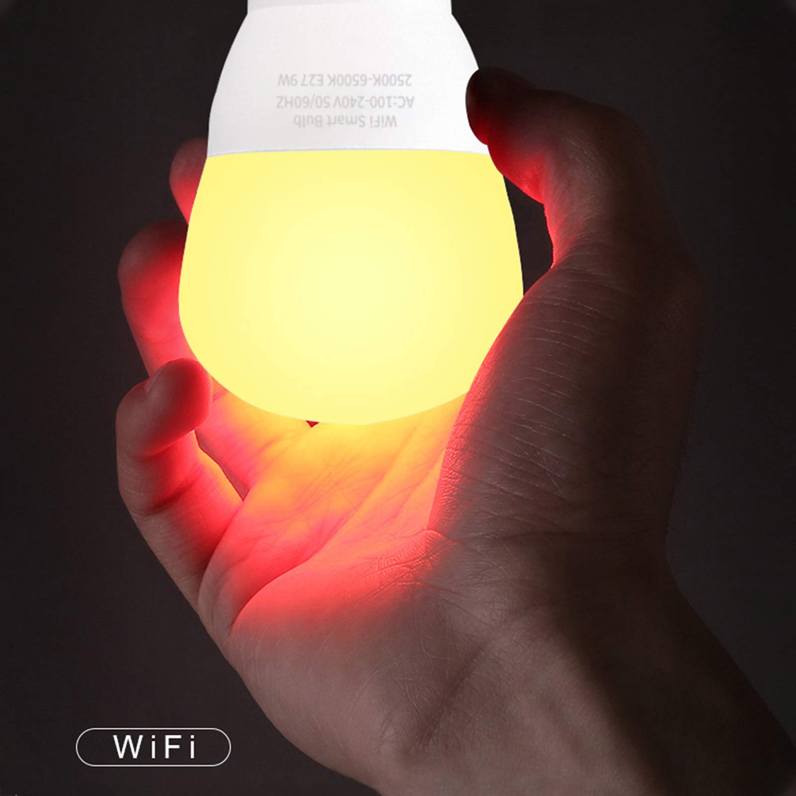 NA Bombillas De Luz Inteligentes Que Funcionan con Alexa Y Google Home, Bombillas De Luces LED Que Cambian De Color Regulables con WiFi, E26 9W Control De Voz RGB Bombilla Colorida E27