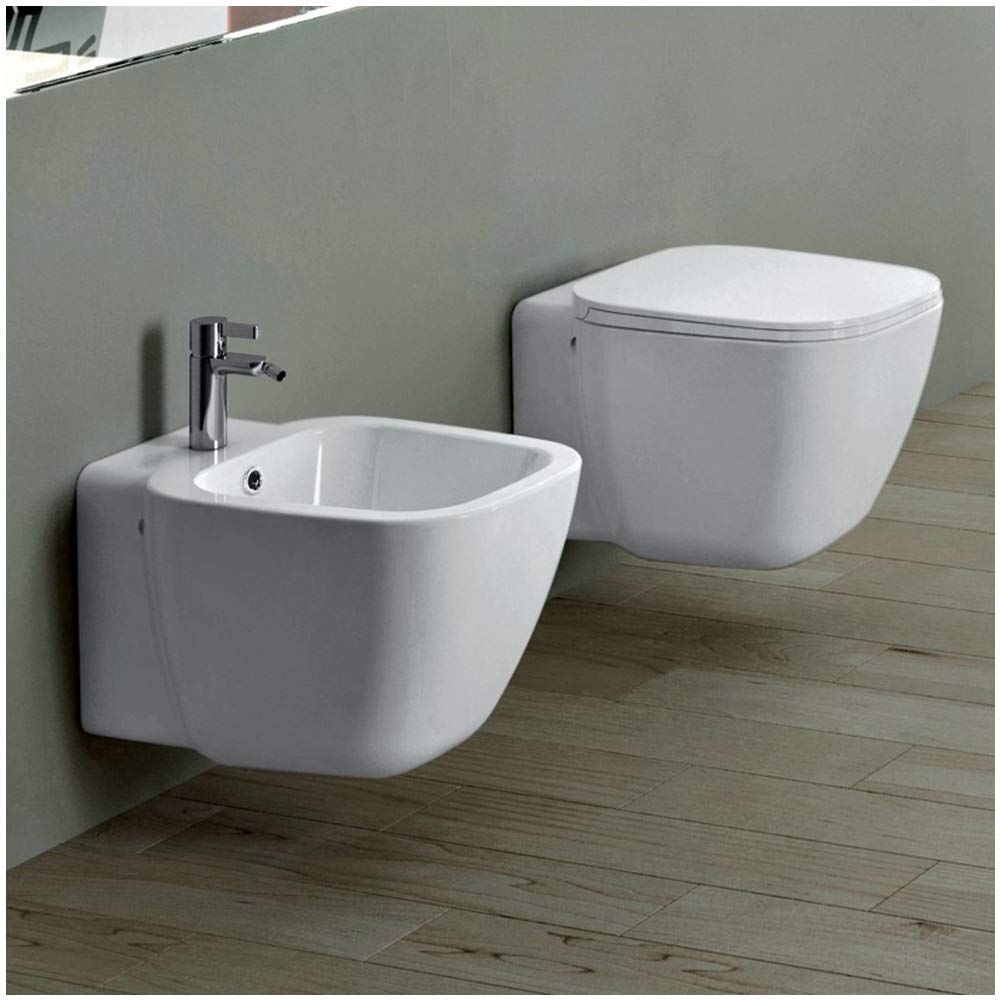 Inbagno Tavoletta Coprivaso RAK ceramiche Serie One Flat Originale con Chiusura rallentata Soft-Close